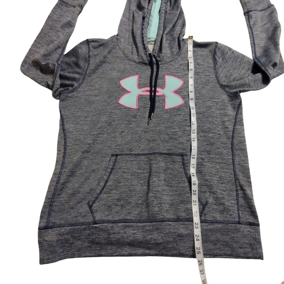 💚 EUC Under Armour dark blue/white with pink and light blue logo Size S - Picture 4 of 6